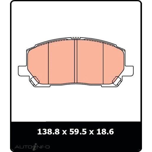 TRW Front Brake Pads - GDB3286