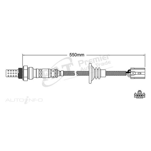 PAT Premium Oxygen/Lambda Sensor Post Catalytic Converter - EGO-356