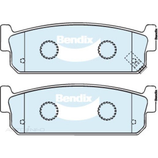 Bendix Rear Brake Pads - DB1399-GCT