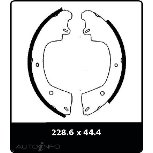 Protex Drum Brake Shoe - N3161