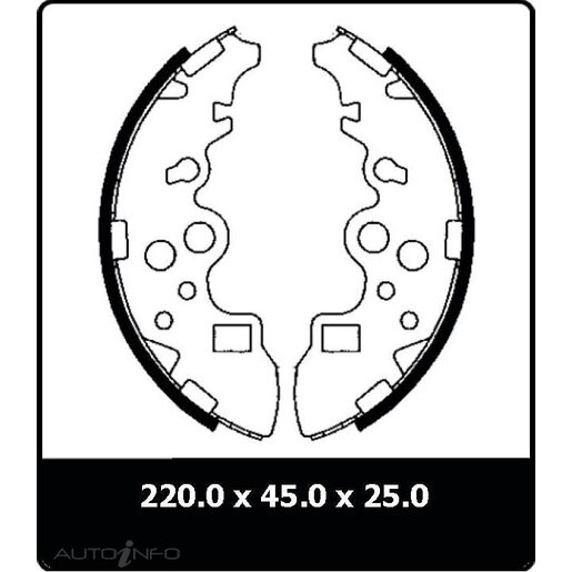 Protex Brake Shoes - Rear - N3194