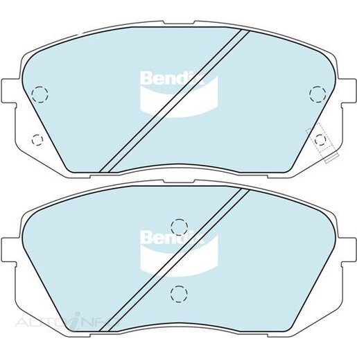 Bendix Ceramic Front Brake Pads - DB2174-GCT