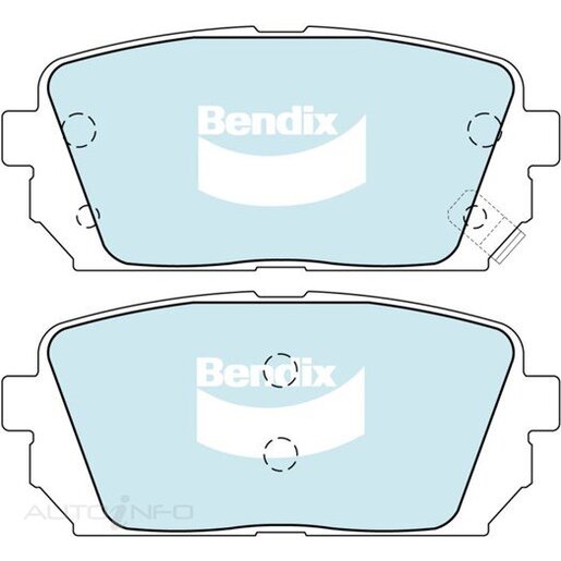 Bendix Ceramic Rear Brake Pads - DB2175-GCT