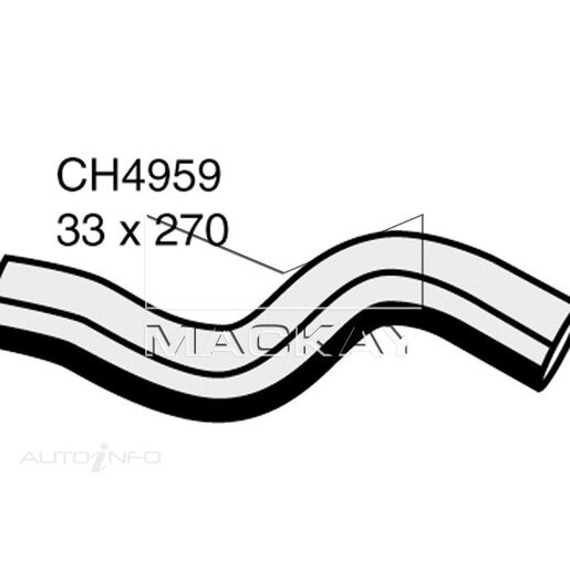 Mackay Radiator Upper Hose - CH4959