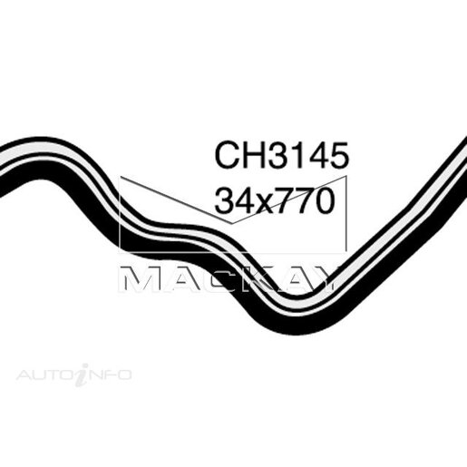 Mackay Radiator Lower Hose - CH3145