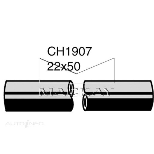 Mackay Crankcase (PCV) Breather Hose - CH1907