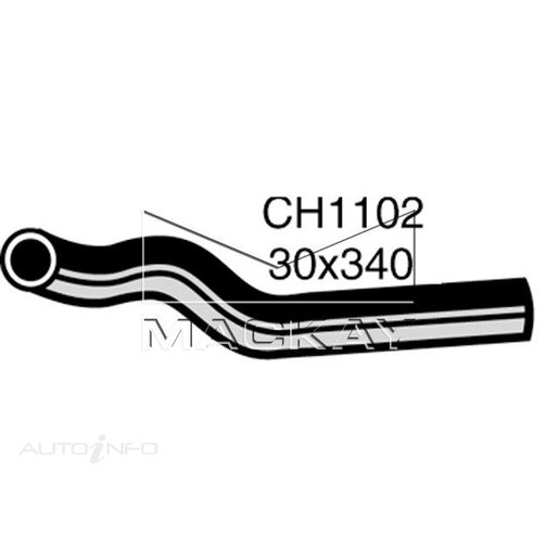 Mackay Radiator Upper Hose - CH1102