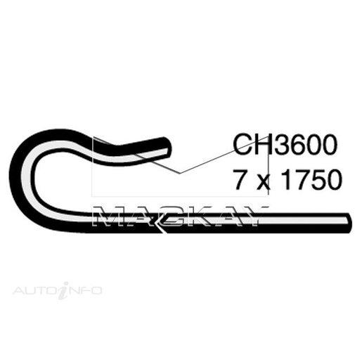 Mackay Coolant Expansion/Recovery Tank Hose - CH3600