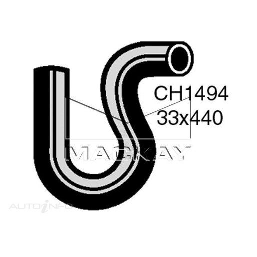 Mackay Radiator Upper Hose - CH1494