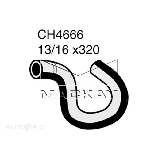 Mackay Coolant Expansion/Recovery Tank Hose - CH4666