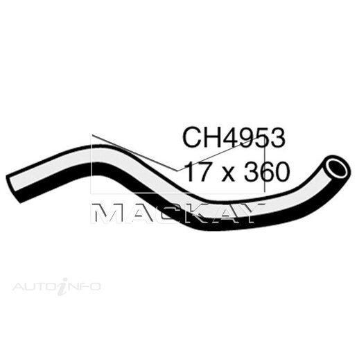 Mackay Coolant Expansion/Recovery Tank Hose - CH4953