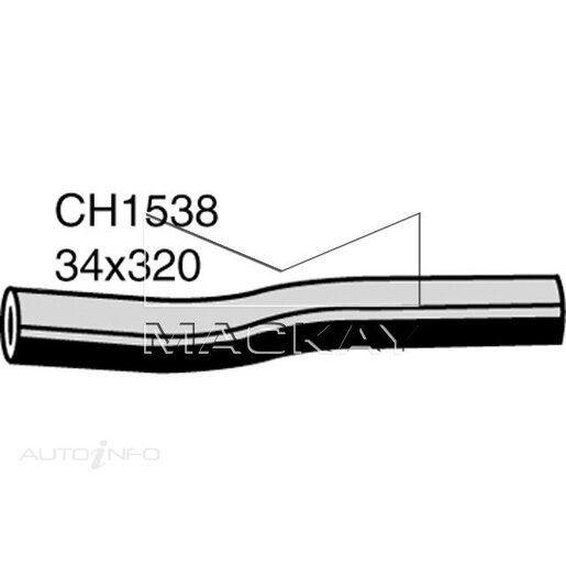 Mackay Radiator Upper Hose - CH1538