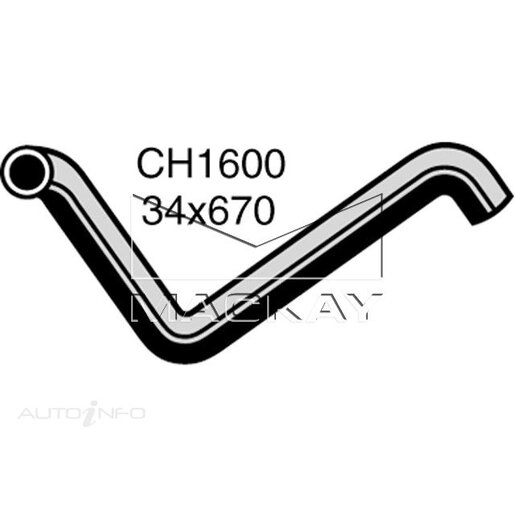 Mackay Radiator Lower Hose - CH1600