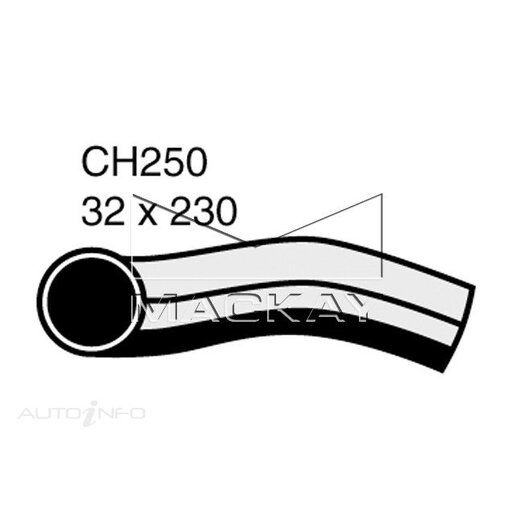 Mackay Radiator Lower Hose - CH250