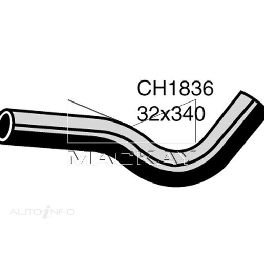 Mackay Radiator Lower Hose - CH1836