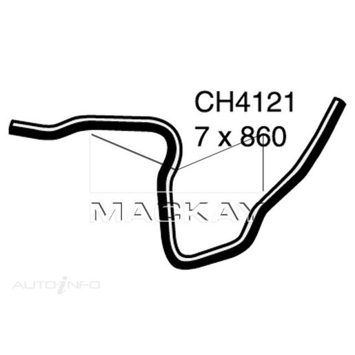 Mackay Coolant Expansion/Recovery Tank Hose - CH4121