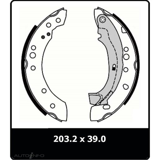 Protex Brake Shoes - Rear - N3242