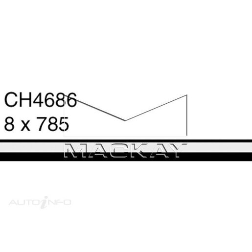 Mackay Coolant Expansion/Recovery Tank Hose - CH4686