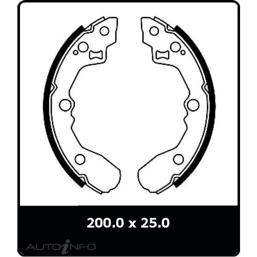 Protex Brake Shoes - Rear - N3003