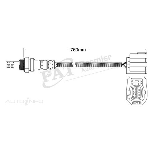 PAT Premium Oxygen/Lambda Sensor Post Catalytic Converter - EGO-315