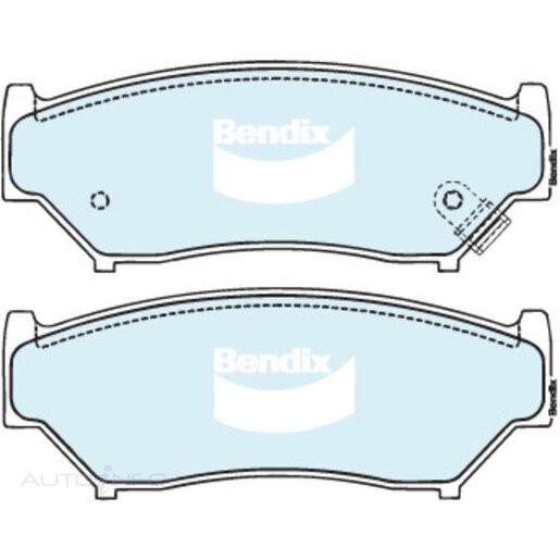 Bendix Front Brake Pads - DB1266-4WD