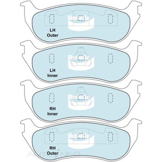 Bendix 4WD Rear Brake Pads - DB1906-4WD