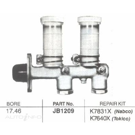 Protex Brake Master Cylinder - JB1209