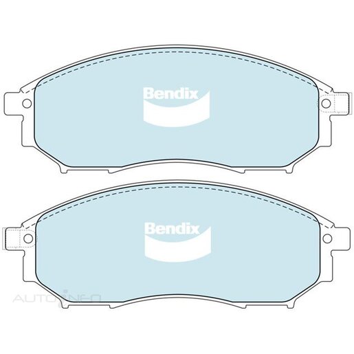 Bendix Ceramic Front Brake Pads - DB1696-GCT