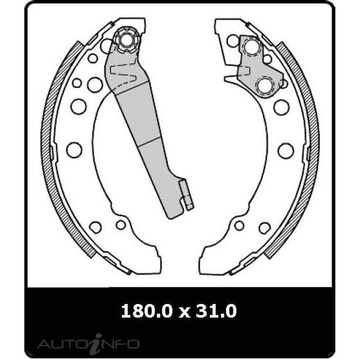 Protex Brake Shoes - Rear - N3125