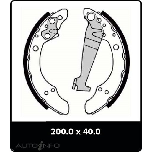 Protex Brake Shoes - Rear - N3154