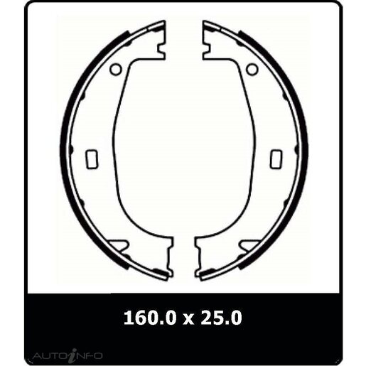 Protex Parking Brake Shoe - N3084