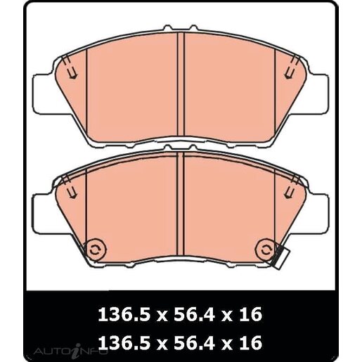 TRW Front Brake Pads - GDB3493