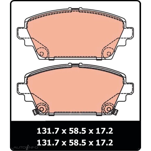 TRW Front Brake Pads - GDB3186