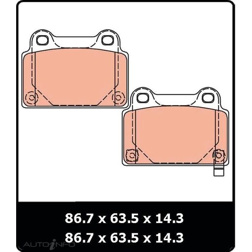 TRW Rear Brake Pads - GDB3488