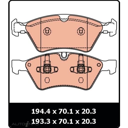 TRW Front Brake Pads - GDB1642