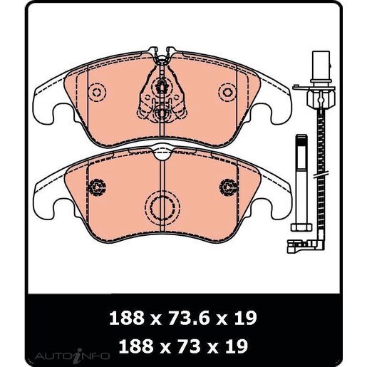 TRW Front Brake Pads - GDB1805