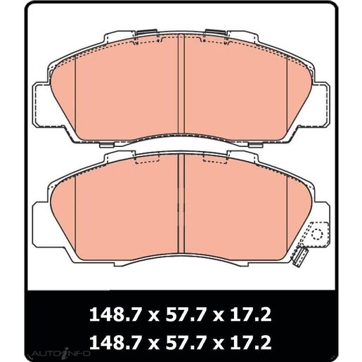 TRW Front Brake Pads - GDB3196