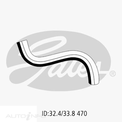 Gates Upper Radiator Hose - 05-2172