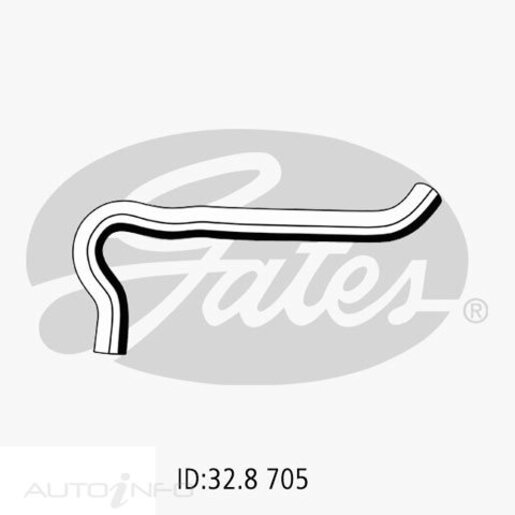 Gates Upper Radiator Hose - 05-2153