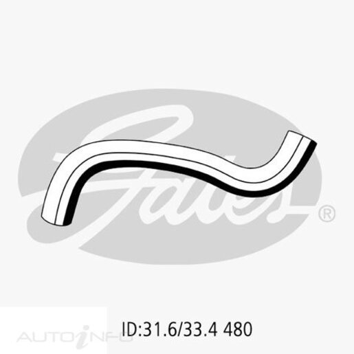 Gates Lower Radiator Hose - 05-2156