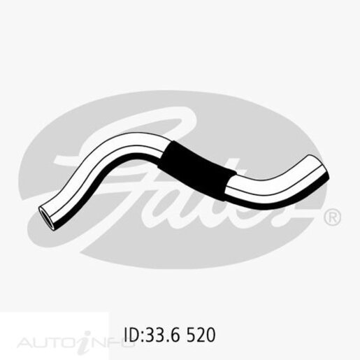 Gates Lower Radiator Hose - 05-2158