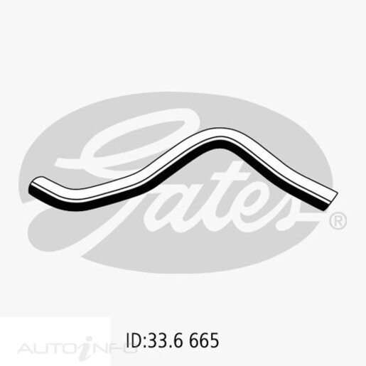 Gates Lower Radiator Hose - 05-2143