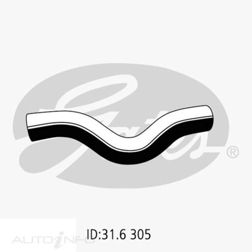 Gates Upper Radiator Hose - 05-2136