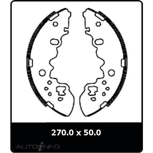 Protex Brake Shoes - Rear - N3061