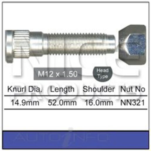 Nice Products Wheel Stud & Nut Set - NS387