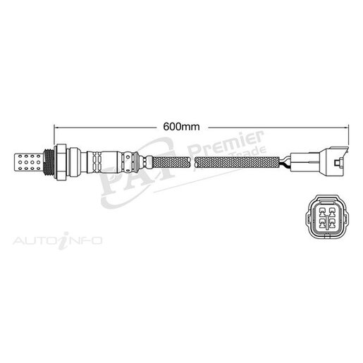 PAT Premium Oxygen/Lambda Sensor Post Catalytic Converter - EGO-587