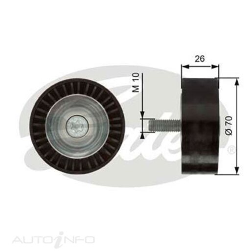 Gates Drive Belt Idler Pulley - 36260