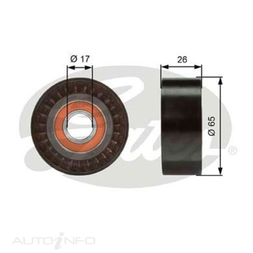 Gates Drive Belt Idler Pulley - 36376