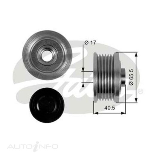 Gates Alternator Overrunning/Clutch Pulley - OAP7032