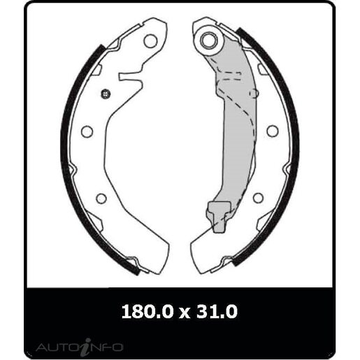 Protex Brake Shoes - Rear - N3006